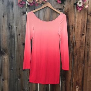 Coral ombré Dress.